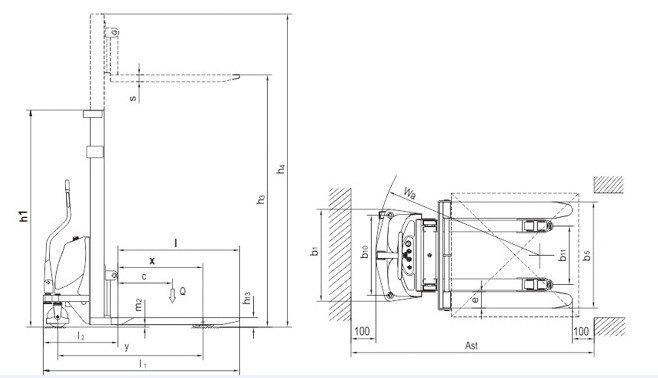 浙江西林CDD10B/15B-III CTD10B/15B-III叉車(chē)結(jié)構(gòu)圖