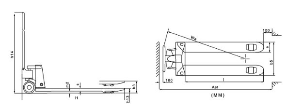 浙江儲力 SBA(25&30&35)手動液壓搬運車結構圖