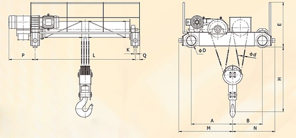 臺灣黑熊 半開放式起重機(jī)結(jié)構(gòu)圖