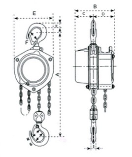 上海滬力 輕型手拉葫蘆結構圖
