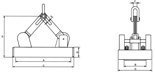 杭州力帥 自動(dòng)永磁吸盤(pán)結(jié)構(gòu)圖