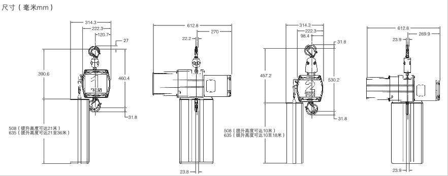 美國科美 ShowPro 電動環(huán)鏈葫蘆結(jié)構(gòu)圖