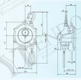 北京開源 ENDO-22型彈簧平衡器結構圖