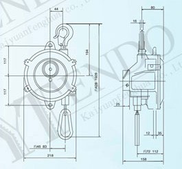 北京開(kāi)源 ENDO-30型彈簧平衡器結(jié)構(gòu)圖
