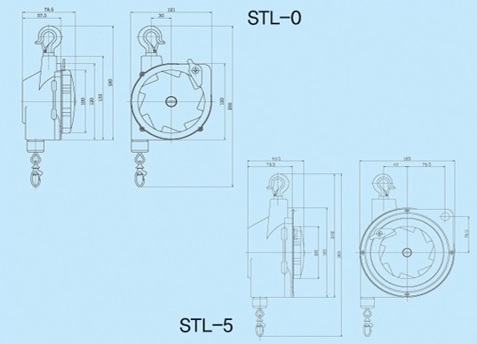 韓國三國 STL加長型彈簧平衡器結(jié)構(gòu)圖