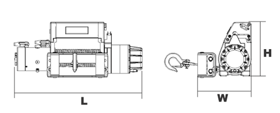 臺(tái)灣小金剛 DW-10000i車用電動(dòng)絞盤結(jié)構(gòu)圖