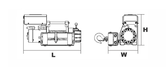 臺(tái)灣小金剛 DW-5000沙灘車專用電動(dòng)絞盤結(jié)構(gòu)圖