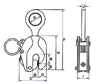 江蘇歐瑪 垂直鋼板夾鉗結(jié)構(gòu)圖