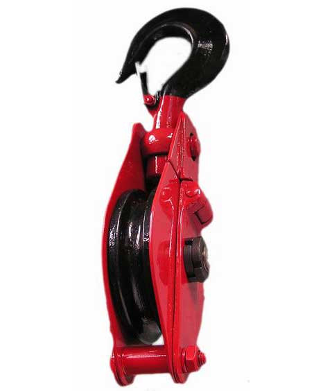 天津天鵝 單輪開(kāi)口吊鉤型滑車(chē)