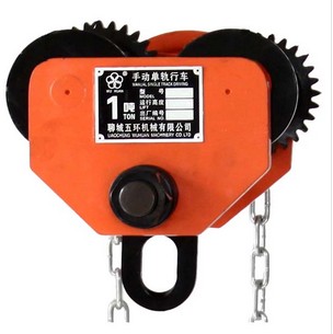 山東聊城五環(huán) 手動(dòng)單軌行車(chē)1噸