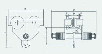 臺(tái)灣川崎 GCT工字行車結(jié)構(gòu)圖
