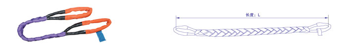巨力索具 R04型（花辮型）圓環(huán)吊裝帶